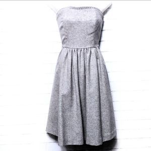 Banana Republic Gray Strapless Dress